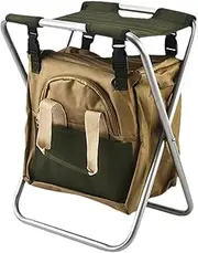 Garden Seat - Foldable Utility Chair, colapsible Slacker Chairs | Lightweight Camping Folding Seat with Storage Bag, Garden Gear Carrier, Portable Stool for Fishing and Camping (11.22x13.78x18.11 inc