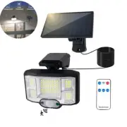 LED Solar Motion Sensor Light Outdoor Garden Wall Security Flood Lamp