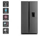 Kogan 592L Side by Side Fridge with Water Dispenser (Stainless Steel)