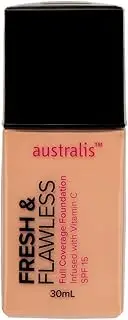Australis Fresh & Flawless Full Coverage Foundation - Light Beige