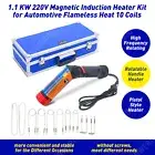 1100W Induction Heater Tool 10 Coils Magnetic Induction Heater Kit Heating