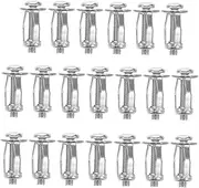 STOBAZA 20pcs Petal Expansion Bolt Set Multi-Grip Riveter Nuts for Car License Plates Aluminum Fasteners Easy Assembly