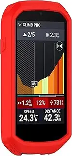 Case for Garmin Edge 1050, Electro-weideworld Shockproof Silicone Protective Case Cover for Garmin Edge 1050, Red