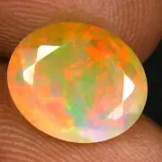 2.00 ct Remarkable Oval (11 x 9 mm) Un-Heated Ethiopia Rainbow Opal Gemstone