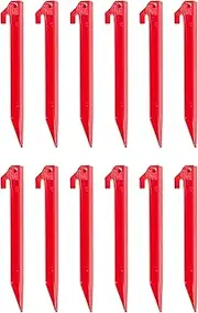 Stansport 9" Plastic Tent Stakes - 12 Pack