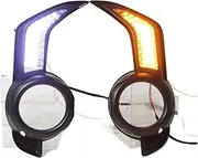LED DRL Daytime Running Light Front Fog Lamps with Turn Signal Compatible With Toyota 4Runner 2014 2015 2016 2017 2018 2019 2020 2021