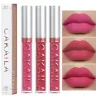 3Pcs Nude Matte Liquid Lipsticks Sets,Velvet Matte Lip Gloss Lip Stick Makeup fo