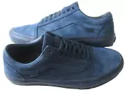 Vans Men's Skate Old Skool Mono Dark Navy Blue Suede shoes Size 10.5 NIB