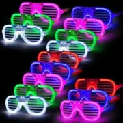 5PCS Led Light up Shutter Glasses Flashing Sunglasses For Kids Adults Party HOT