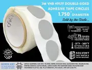 3M VHB 4957F DOUBLE-SIDED TAPE CIRCLES, 1.750” DIAMETER, SOLD BY THE CIRCLE!