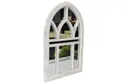 Willow & Silk Large Gothic-Style MDF-Framed Arc Wall Mirror Home Decor 81cm