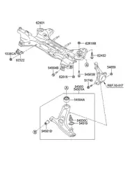 62405S1AA0 Genuine CROSSMEMBER COMPLETE For Hyundai Santa Fe '20+ /DHL