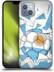Head Case Designs Argentina Football Glass Splitter Hard Back Mobile Phone Case Compatible with Apple iPhone 14