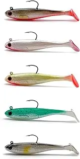 5-Pack Biomimetic Soft Bait Set - Lead Fish & Tail Baits Wild Fishing Bait Saltwater/Freshwater Fake Bait Kit