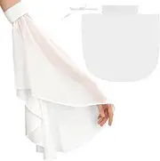 [Luwint] Women Long Tulle Chiffon Gloves, Flowy Detachable Sleeve Top for Costume Dress UV Sun Protection