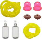 Fu Line Hose F Primer Bulb Kit Fit for Husq 124L 125L 128L Poulan 530058709 P1500 P2500 Weed Eater Trimmer