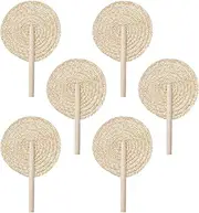 [Generic] Raffia Hand Fan - Natural Raffia Fans For Cooling | Chinese Style Handmade Fan | Palm Leaves Manual Handheld Fan Bulk | Farmhouse Chinese Cooling Supplies Handmade Boho Wall Decor For Hot Weather