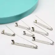 100Pcs Brooch Bar Backs Safety Pins Badge Fasteners for Jewellery Findings AU