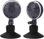 2Pcs Bubble Air Stones Aeration Pump Suction Cup, Black Plastic Bubble Air Stone with Filtering Cotton for Aquarium Fish Tank, Non Toxic, Safe and Eco Friendly