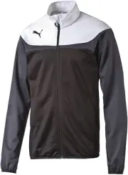 Puma Kid's Leisure Jacket (Size 15-16y) Black & White Full Zip Jacket - New