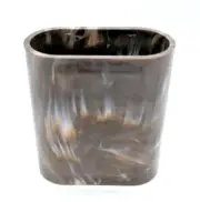 Vintage CRISLOID Brown Marbled Backgammon Dice Game Shaker Cup, NOS