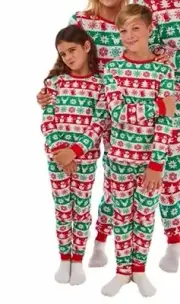 Matching Christmas Pyjamas Green Kids Size 5-6,7-8,8-9,9-10,10-11