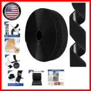 Strong Adhesive Hook and Loop Tape Roll - 3/4 Inch x 26 Feet for All Surfaces