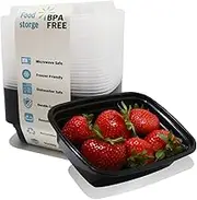 PARTYHIPPO Small Meal Prep Containers Single Lids, 12 OZ [25-Pack] Food Storage Bento BPA Free | Stackable | Reusable Lunch Boxes, Microwave/Dishwasher, Freezer Safe,Portion Control (12 OZ 25 pack)
