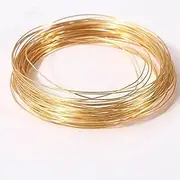Length 5M/16.4Ft Brass Wire H62 Brass Copper Bare Wire for Jewelry DIY Making,C*1.2mm