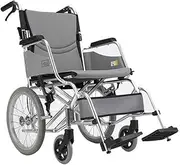 Folding Wheelchair Lightweight Wheelchair Manual Wheelchair Handicapped Trolley Small Elderly Ultra-Light Portable Travel Scooter
