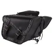 2PC HARD SADDLE BAGS SET FOR KAWASAKI VN VULCAN ELIMINATOR ZIP-OFF w/ LOCK U16