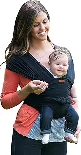 JJ Cole Agility Flex Stretch Baby Carrier – Infant Carrier to Toddler Carrier – 1 Size fits Most Parents – Women 6-20 and Men XS-2X