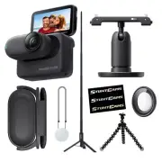 Insta360 4K GO 3S Black 128GB Camera WiFi Mini Waterproof Camera + Tripod Stick