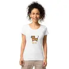 Women’s cat meow funny kitten organic t-shirt