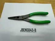 Snap-on Tools USA NEW GREEN Long Nose Pliers w/ Cutter & Side Fastener 196ANCFG
