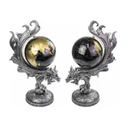 World Globe - Silver Dragon Spinning