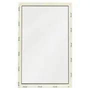 Polar View 600 x 945mm Double Glazed Fixed White Birch Window