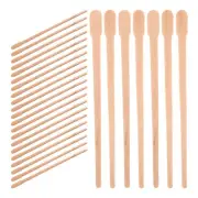 300 Pcs Eyebrow Wax Sticks and Wax Nose Sticks with Wood Skin Spatula for Hair