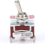 SPST Toggle Switch 3 Positions ON-Off-ON Monopole Waterproof Toggle Switch Set for Industrial Applications