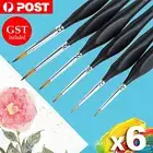 6X Extra Fine Tip Detail Paint Brushes for Miniatures Model Maker Painting Set A