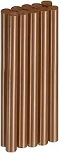 uxcell 10pcs Hot Glue Sticks 0.43" Dia x 5.91" Long EVA Mini Hot Melt Adhesive Glue Stick for Hot Melt Gun Wood Plastic Glass Flowers Fabrics Foam, Brown