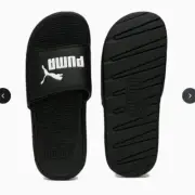 Puma Cool Cat 2.0 black-white slides Size 11