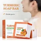Natural Turmeric Soap Body Cleaning Lightening Dark Underarm Leg Bath Cleansers