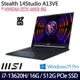 《MSI 微星》Stealth 14Studio A13VE-206TW(14吋FHD+/i7-13620H/16G/512G PCIe/RTX4050)