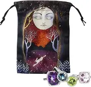 Tarot Deck Storage Bag - Drawstring Rune Bag Tarot Deck Bags,Tarot Pouch Velvet Bags, Colorful Pouches for Dices, Crystals, Tarot Cards, Jewelry