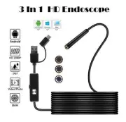 1080P Android Endoscope 3IN1 Micro USB TypeC Mini Waterproof LED Car Inspection