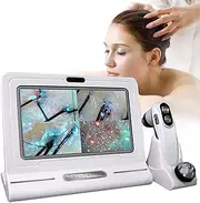 11 Inch Scalp Hair Follicle Detector,Skin Hair Analyzer,200x/50x Skin Health Detection Machine,10 Million Pixels Hd Screen Microscope Tester,for Home Salon Beauty Hair Care Center