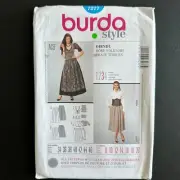 Burda 7277 Sew Pattern Sz 8-20 German Fest Skirt Corset Lacing Blouse Apron