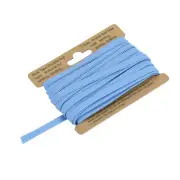1/4 Inch Double Fold Bias Tape Continuous Bulk Bias Tape Blue 10 Yards