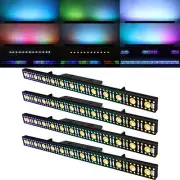 4x 100W RGB LED LED Stage Wash Light Bar DMX DJ Party Lighting Sound Activated